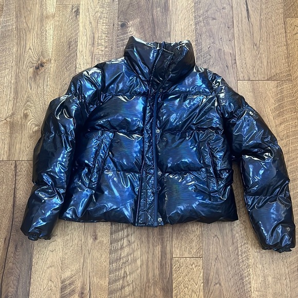 NWT Noize Woman’s Blue Puffer Jacket Size M - Picture 1 of 6